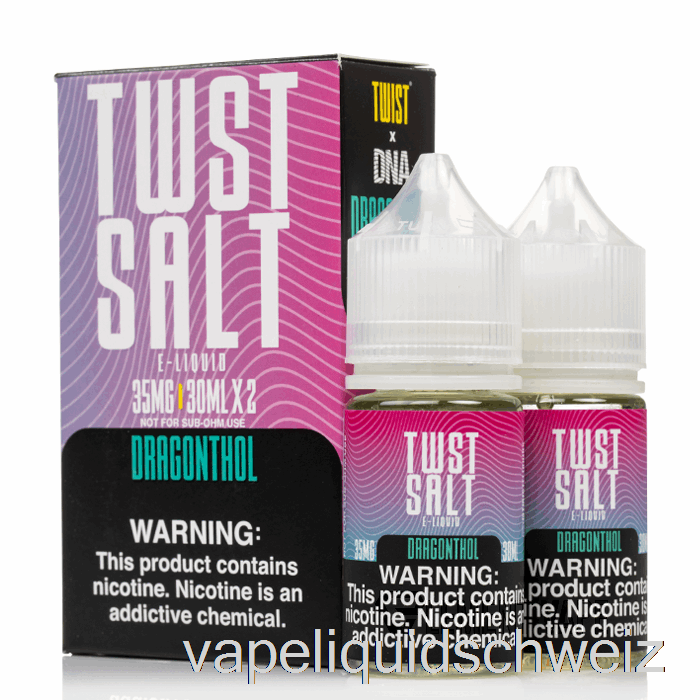 Dragonthol – Twist Salt E-Liquid – 60 Ml, 50 Mg Vape Ohne Nikotin